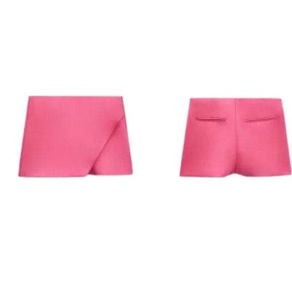 Zara Asymmetric Skort Fuchsia - Picture 4 of 7